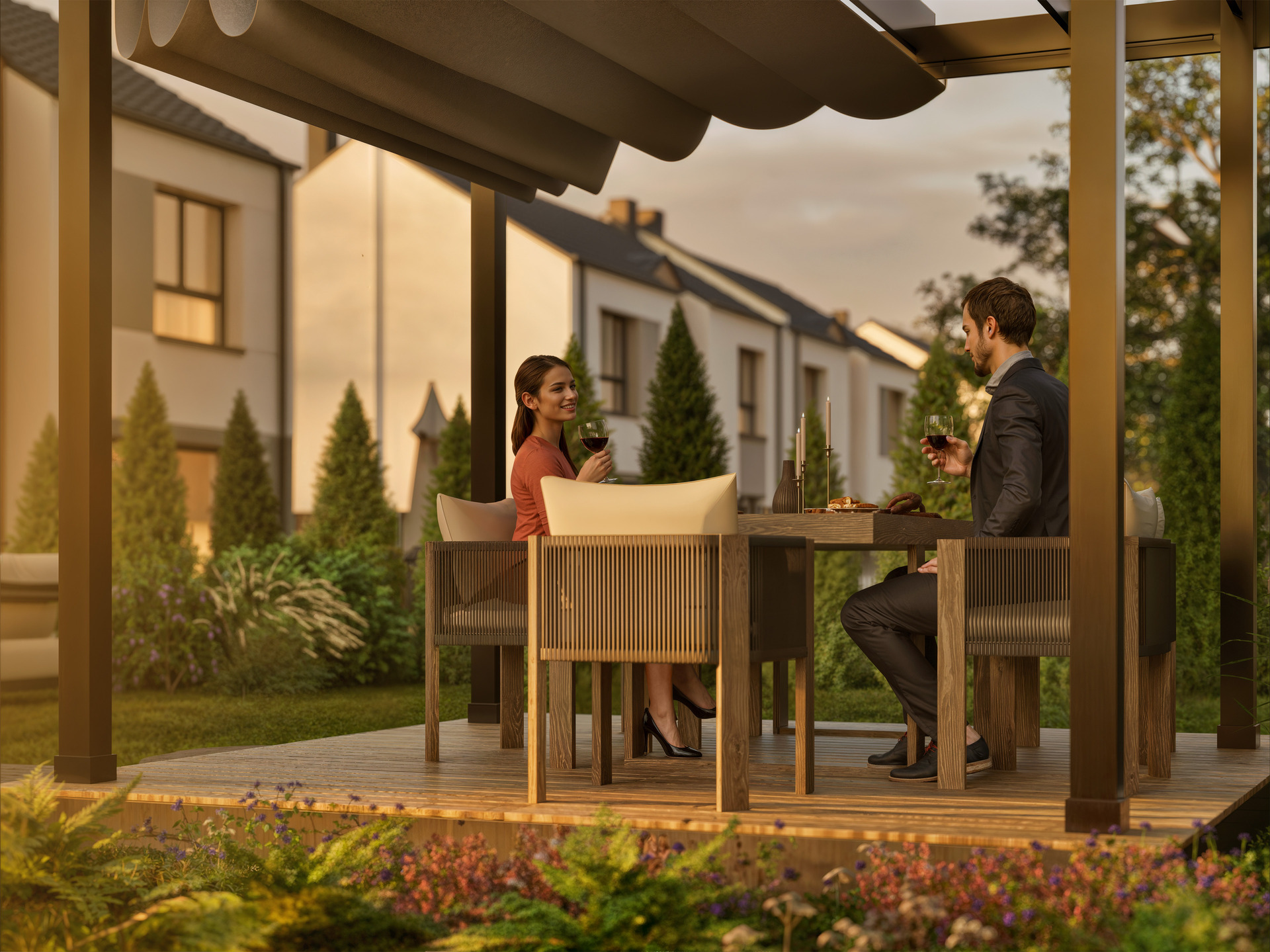 Wieczorna wizualizacja inwestycji